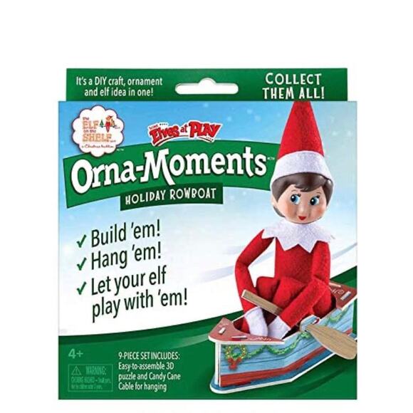 Elf On The Shelf Orna-Moments Holiday Rowboat - Picture 3 of 3